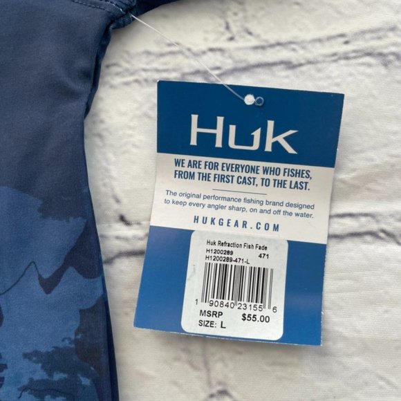 Huk Refraction Fish Fade Pursuit Shirt - Picture 5 of 11